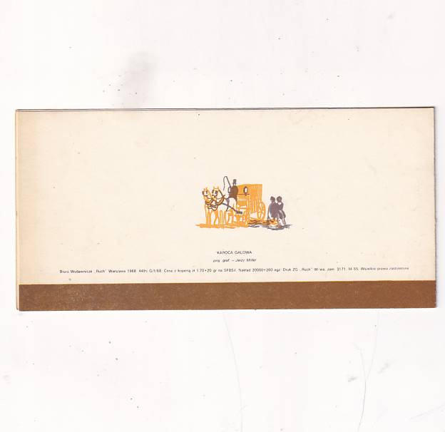 JERZY MILLER POJAZDY KONNE KAROCA GALOWA KARNET/ POCZTÓWKA GRAF-3028 - obrazek 2