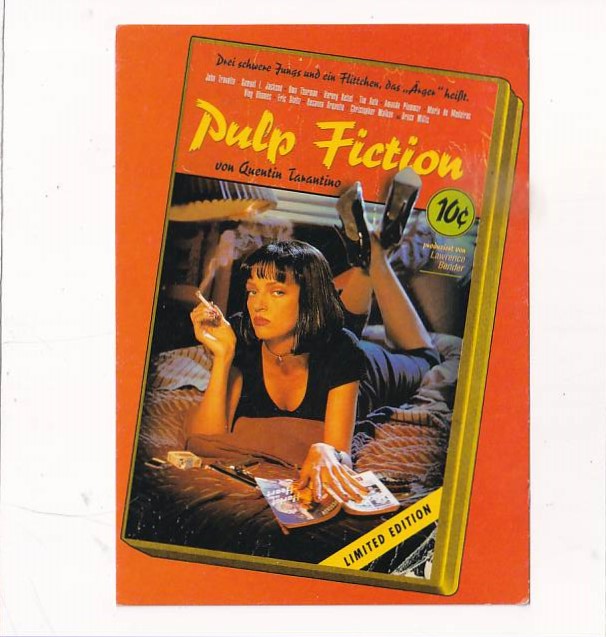 GWIAZDY KINA UMA THURMAN "PULP FICTION" POCZTÓWKA A37706