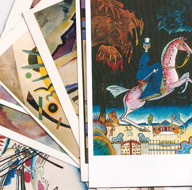 WASSILY KANDINSKY ABSTRAKCJONIZM ZESTAW 9 sztuk POCZTÓWKA Z_KAN1
