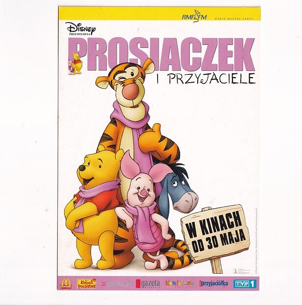 KUBUŚ PUCHATEK PROSIACZEK DISNEY POCZTÓWKA KOM-1421