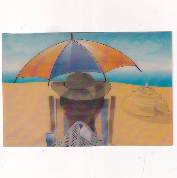 3D DZIWNÓW PLAŻA POCZTÓWKA TRÓJWYMIAROWA 3D627