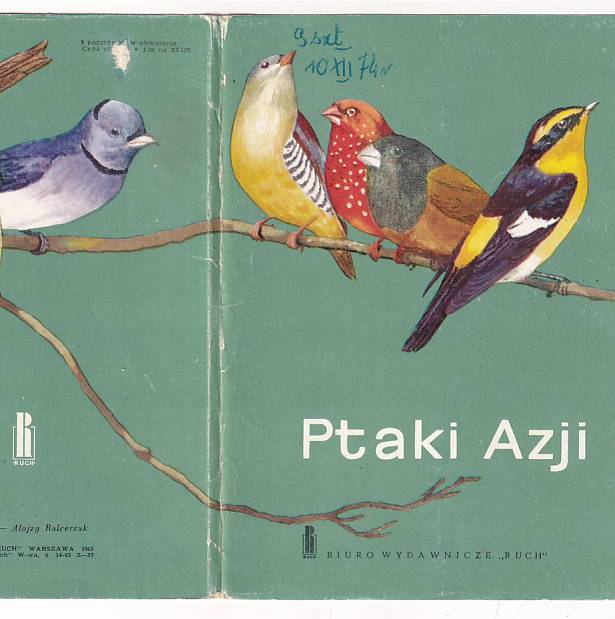 ALOJZY BALCERZAK PTAKI AZJI ZESTAW 9 SZT.POCZTÓWKA GRAF-4154