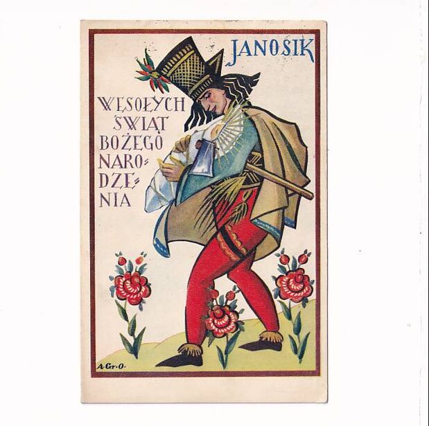 ANNA GRAMATYKA-OSTROWSKA WESOŁYCH ŚWIĄT B.N. POCZTÓWKA GRAF-4354
