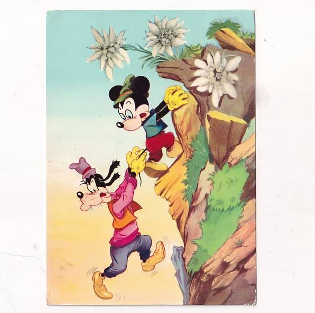 DISNEY MICKEY MOUSE GUFI ALPINIŚCI POCZTÓWKA KOM-1457