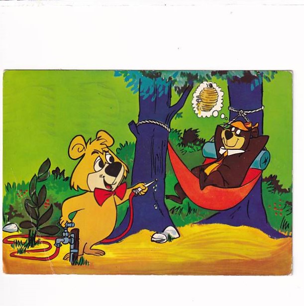 HANNA -BARBERA MIŚ YOGI MIŚ BUBU POCZTÓWKA KOM-1490