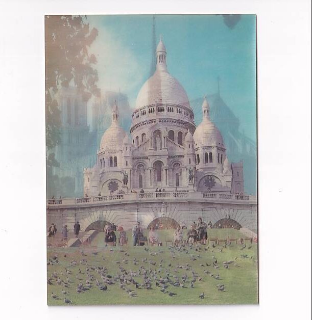 PARYŻ KATEDRA NOTRE DAME 3D TRÓJWYMIAROWA POCZTÓWKA 3d685