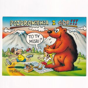 MIROSŁAW ANDRZEJEWSKI POZDROWIENIA Z GÓR HUMOR POCZTÓWKA GRAF-4631