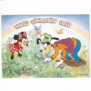 DISNEY MICKEY MOUSE MINNIE KONICZYNKA POCZTÓWKA KOM-1570