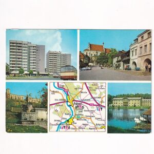PUŁAWY OKOLICE MAPKA POCZTÓWKA A39679
