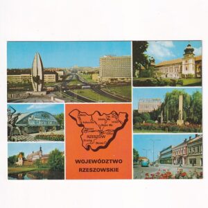 WOJEWÓDZTWO RZESZOWSKIE RZESZÓW MAPKA WIDOKÓWKA A39687