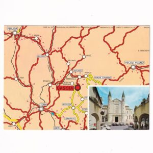 WŁOCHY CASCIA MAPKA WIDOKÓWKA A39780