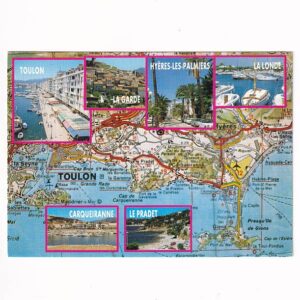 FRANCJA OKOLICE TULONU MAPKA WIDOKÓWKA A39781