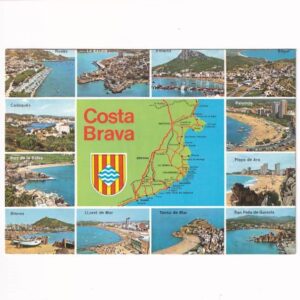 HISZPANIA COSTA BRAVA MAPKA WIDOKÓWKA A39784