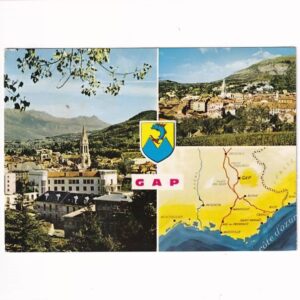FRANCJA GAP MAPKA HERB WIDOKÓWKA A39785