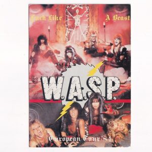 GWIAZDY MUZYKI ZESPÓŁ HEAVYMETALOWY W.A.S.P. 1984 POCZTÓWKA A39825