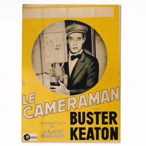 GWIAZDY KINA FILM "CZŁOWIEK Z KAMERĄ" BUSTER KEATON POCZTÓWKA A39841