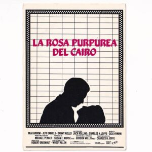 GWIAZDY KINA FILM "PURPUROWA RÓŻA Z KAIRU" MIA FARROW POCZTÓWKA A39842