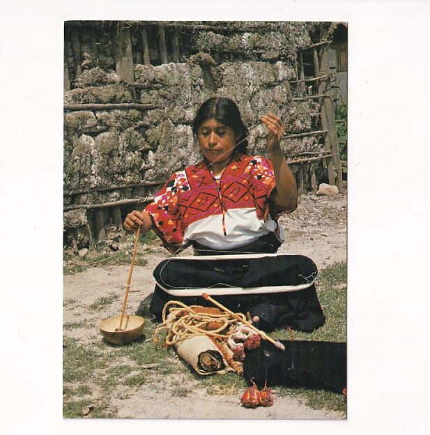 MEKSYK KOBIETA Z REGIONU CHIAPAS FOLKLOR POCZTÓWKA A39854