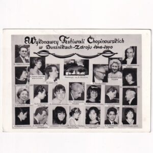 DUSZNIKI ZDRÓJ FESTIWAL CHOPINOWSKI WYKONAWCY POCZTÓWKA A39885