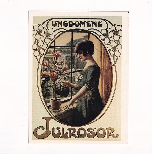 JENNY NYSTROM NOWY ROK VINTAGE REPRINT POCZTÓWKA GRAF-4694