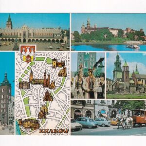 HANNA BALICKA-FRIBES KRAKÓW MAPKA POCZTÓWKA GRAF-4805