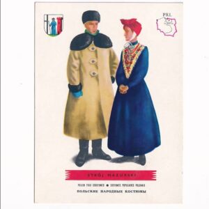 K.ZADORA-PRZYŁĘCKI ST.GRATKOWSKI-IBIS STROJE LUDOWE MAZURSKI POCZTÓWKA GRAF-4843