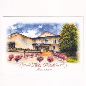 ZŁOTY POTOK HOTEL KMICIC POCZTÓWKA AKWARELA WR11486