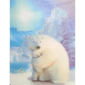 ZWIERZĘTA NIEDŹWIEDŹ POLARNY 3D POCZTÓWKA TRÓJWYMIAROWA 3D 993