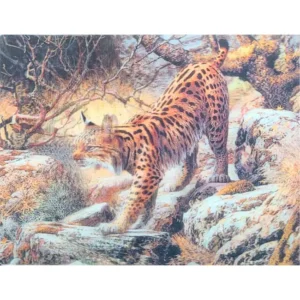 ZWIERZĘTA GEPARD 3D POCZTÓWKA TRÓJWYMIAROWA 3D 996