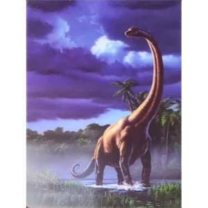 DINOZAURY BRACHIOSAURUS 3D POCZTÓWKA TRÓJWYMIAROWA 3D 867