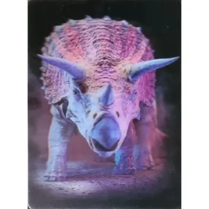 DINOZAURY TRICERATOPS 3D POCZTÓWKA TRÓJWYMIAROWA 3D 873