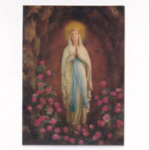 VIRGIN OF LOURDES 3D POCZTÓWKA TRÓJWYMIAROWA 3D 790
