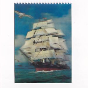 STATEK ŻAGLOWIEC CUTTY SARK POCZTÓWKA 3D TRÓJWYMIAROWA 3D 801