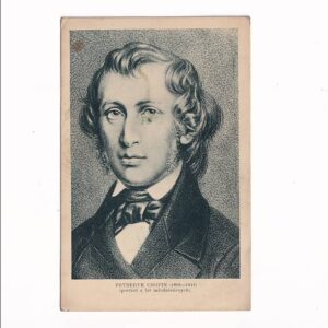 FRYDERYK CHOPIN PORTRET Z LAT MŁODZIEŃCZYCH POCZTÓWKA A40033