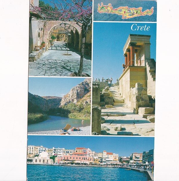 GRECJA KRETA MAPKA WIDOKÓWKA A40013