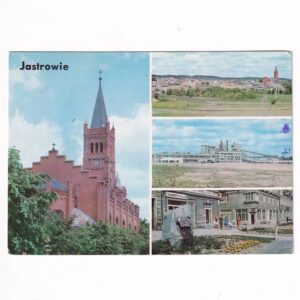 JASTROWIE KOŚCIÓŁ FRAGMENTY MIASTA WIDOKÓWKA A40091
