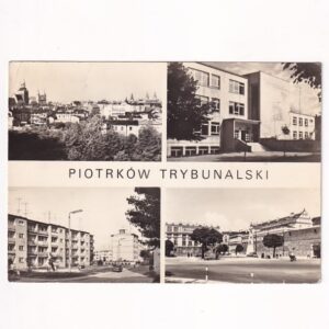 PIOTRKÓW TRYBUNALSKI FRAGMENTY MIASTA SZKOŁA TYSIĄCLECIA WIDOKÓWKA A40165