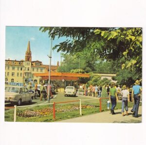 GUBIN PRZEJŚCIE GRANICZNE SAMOCHODY ROWERY WIDOKÓWKA A40172