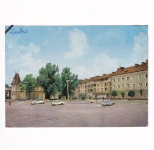 LESKO RYNEK SAMOCHODY WIDOKÓWKA A40188