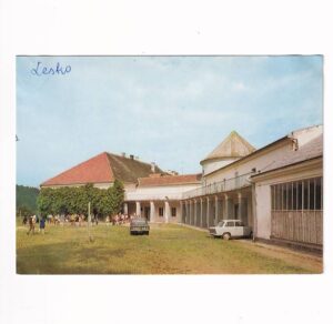LESKO OŚRODEK KOLONIJNY KOPALNI "MAKOSZOWY" ZAMEK KMITÓW WIDOKÓWKA A40190