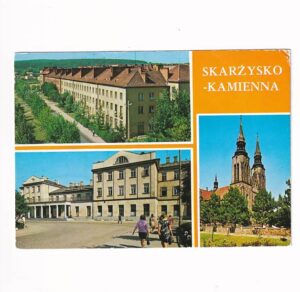 SKARŻYSKO-KAMIENNA DWORZEC PKP KOŚCIÓŁ WIDOKÓWKA A40194