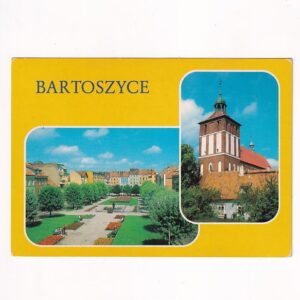 BARTOSZYCE KOŚCIÓŁ PLAC ZJEDNOCZENIA WIDOKÓWKA A40235