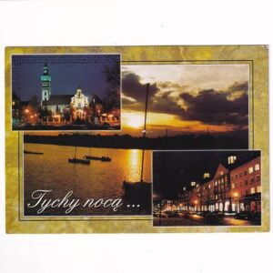 TYCHY MIASTO NOCĄ KOŚCIÓL MARII MAGDALENY WIDOKÓWKA A40288