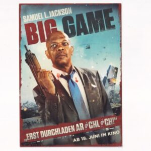 GWIAZDY KINA I TV "BIG GAME" SAMUEL L.JACKSON POCZTÓWKA A40327