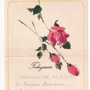 M.WICKENHAGEN RÓŻE TELEGRAM/POCZTÓWKA GRAF-4874