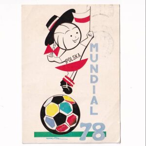 E.ALASZEWSKI "MUNDZIA" MUNDIAL-78 SPORT PIŁKA NOŻNA POCZTÓWKA GRAF-4885
