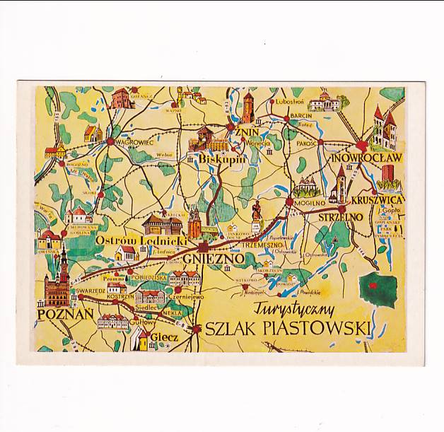 T.MLECZAK SZLAK PIASTOWSKI POCZTÓWKA GRAF-4886