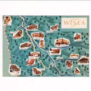 K.ROGACZEWSKA WISŁA MAPKA POCZTÓWKA GRAF-4888