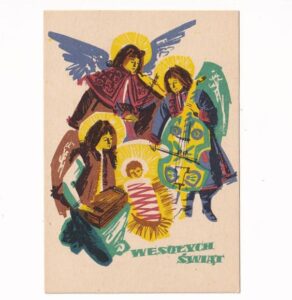 MARIA ORŁOWSKA-GABRYŚ WESOŁYCH ŚWIĄT B.N.POCZTÓWKA GRAF-4904