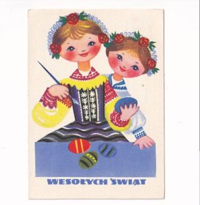 DANUTA IMIELSKA WESOŁYCH ŚWIĄT WIELKANOC POCZTÓWKA GRAF-4907